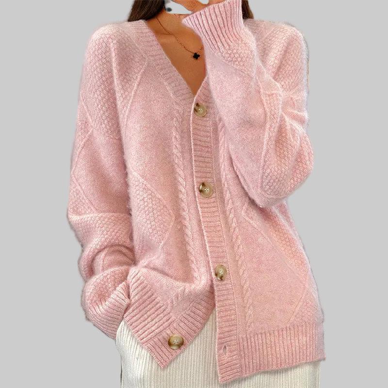Damen Strickjacke mit langen Ärmeln
