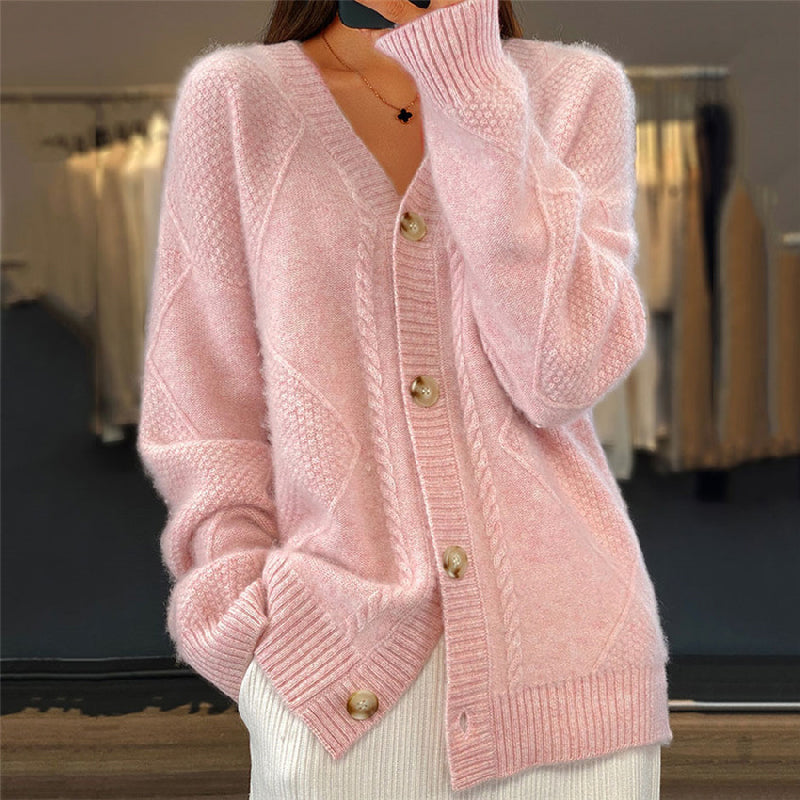 Damen Strickjacke mit langen Ärmeln