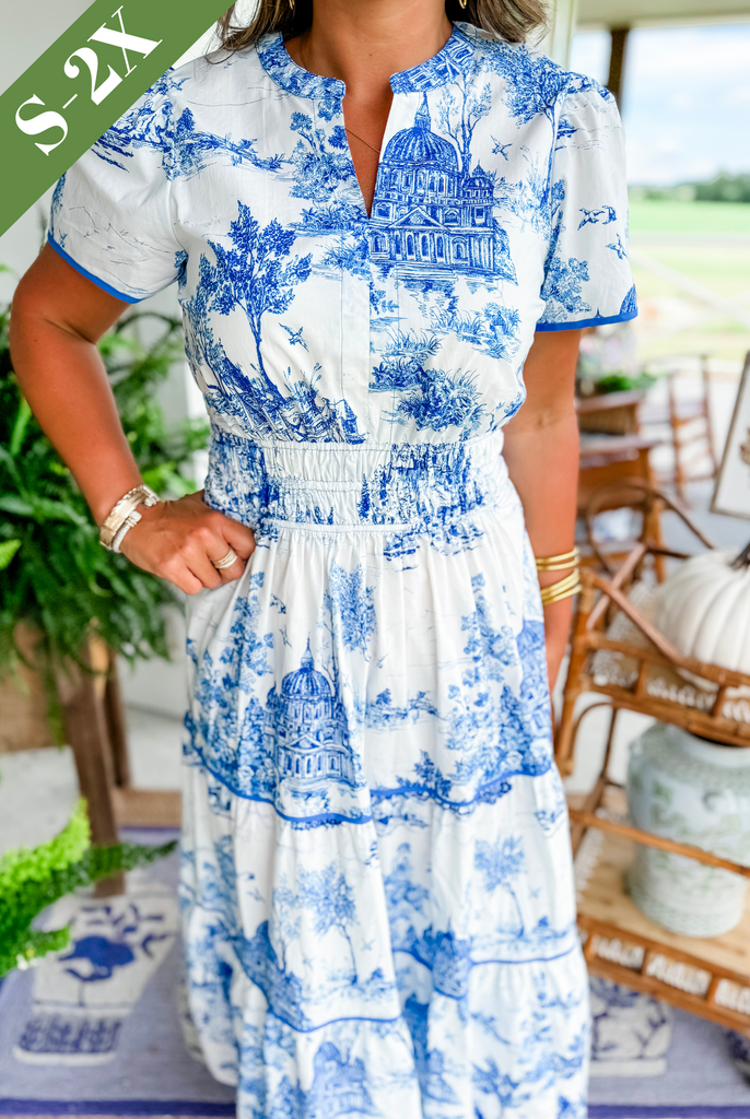 Damen Toile Maxikleid Hochzeitskleid für Hochzeitsgäste mit V-Ausschnitt und Stufenrock