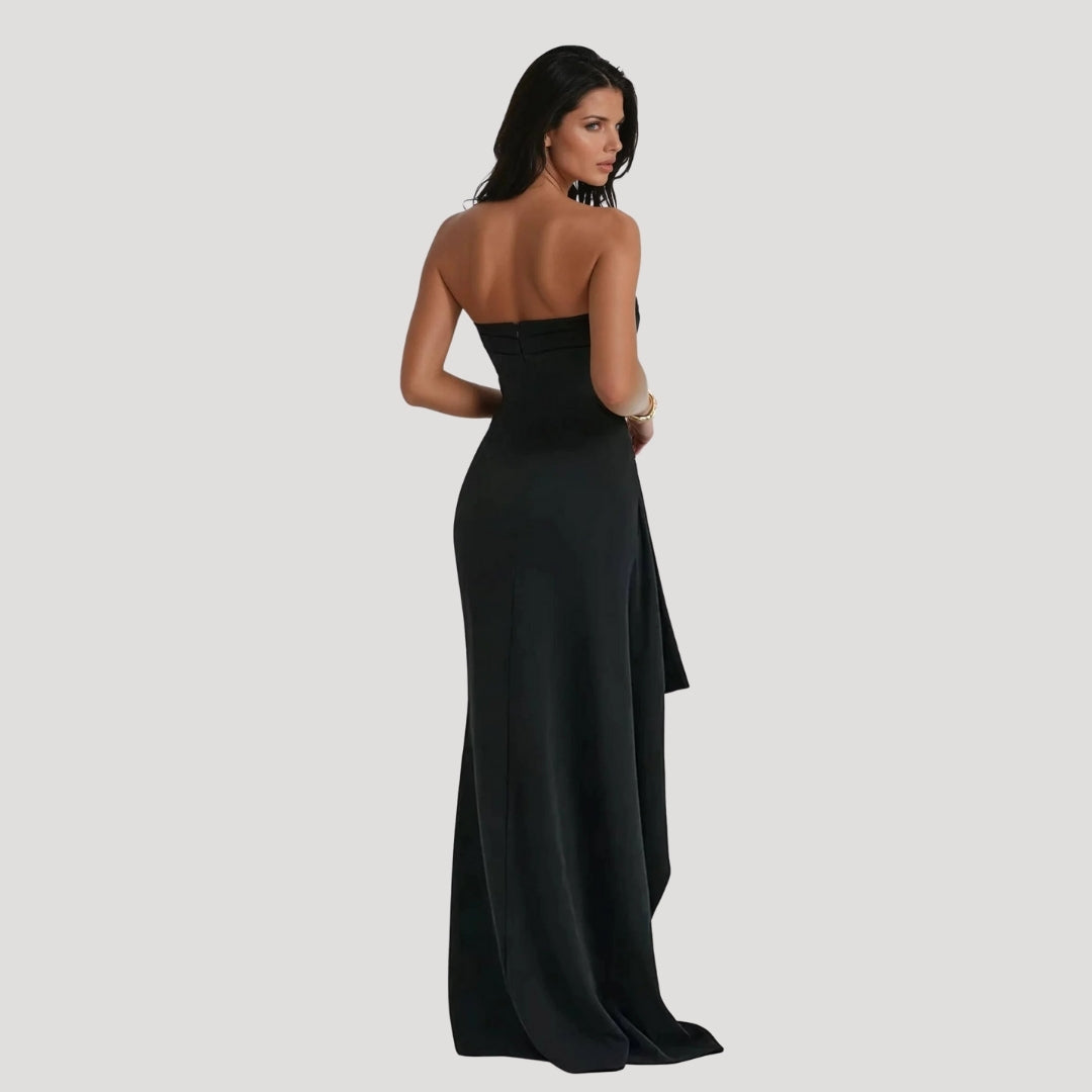 Damen Trägerloses Maxi-Hochzeitskleid für Hochzeitsgäste