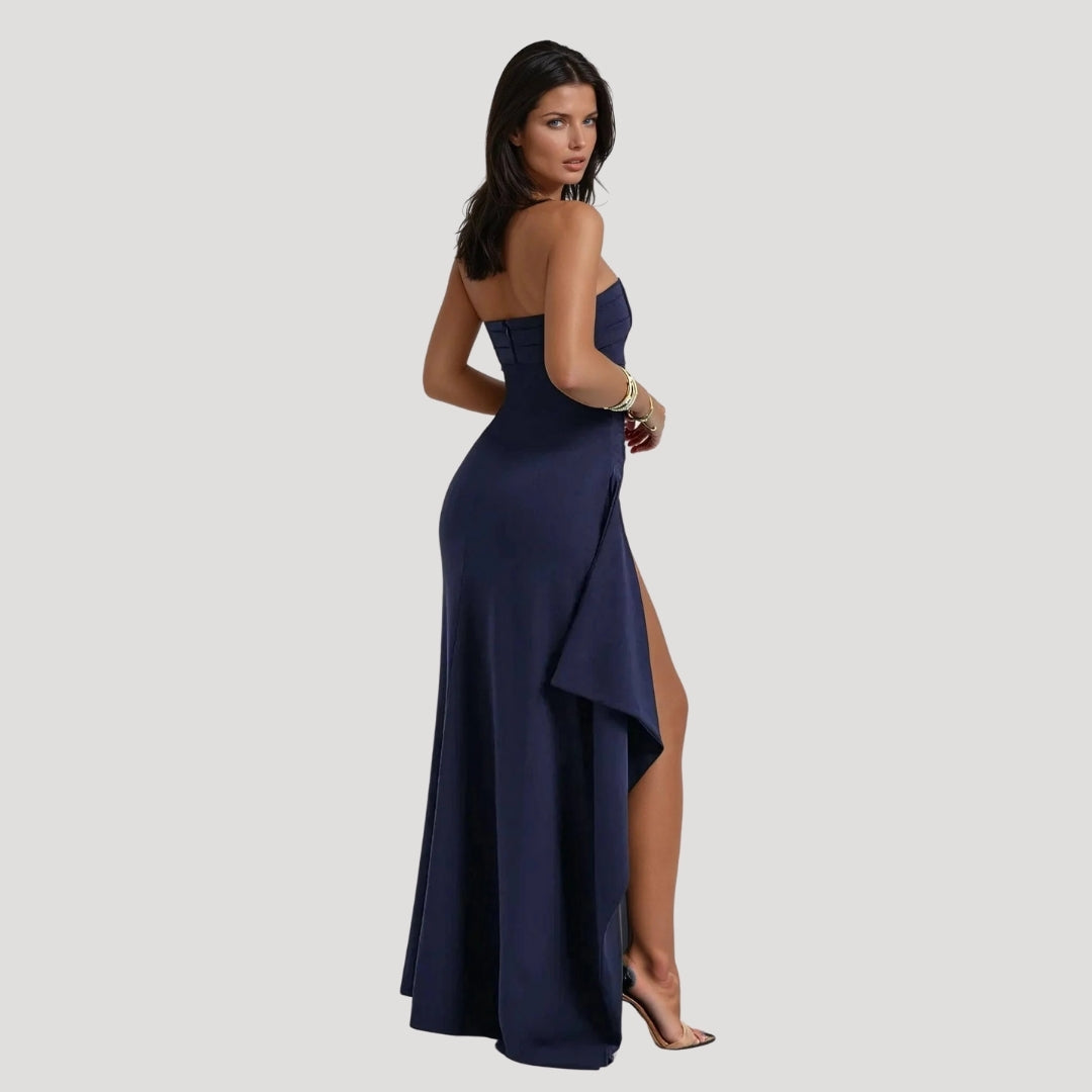 Damen Trägerloses Maxi-Hochzeitskleid für Hochzeitsgäste