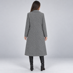 Damen Langer Mantel mit Doppelknopfleiste – Eleganter Wintermantel mit Reverskragen