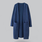 Damen Warme Strickjacke mit offener Front