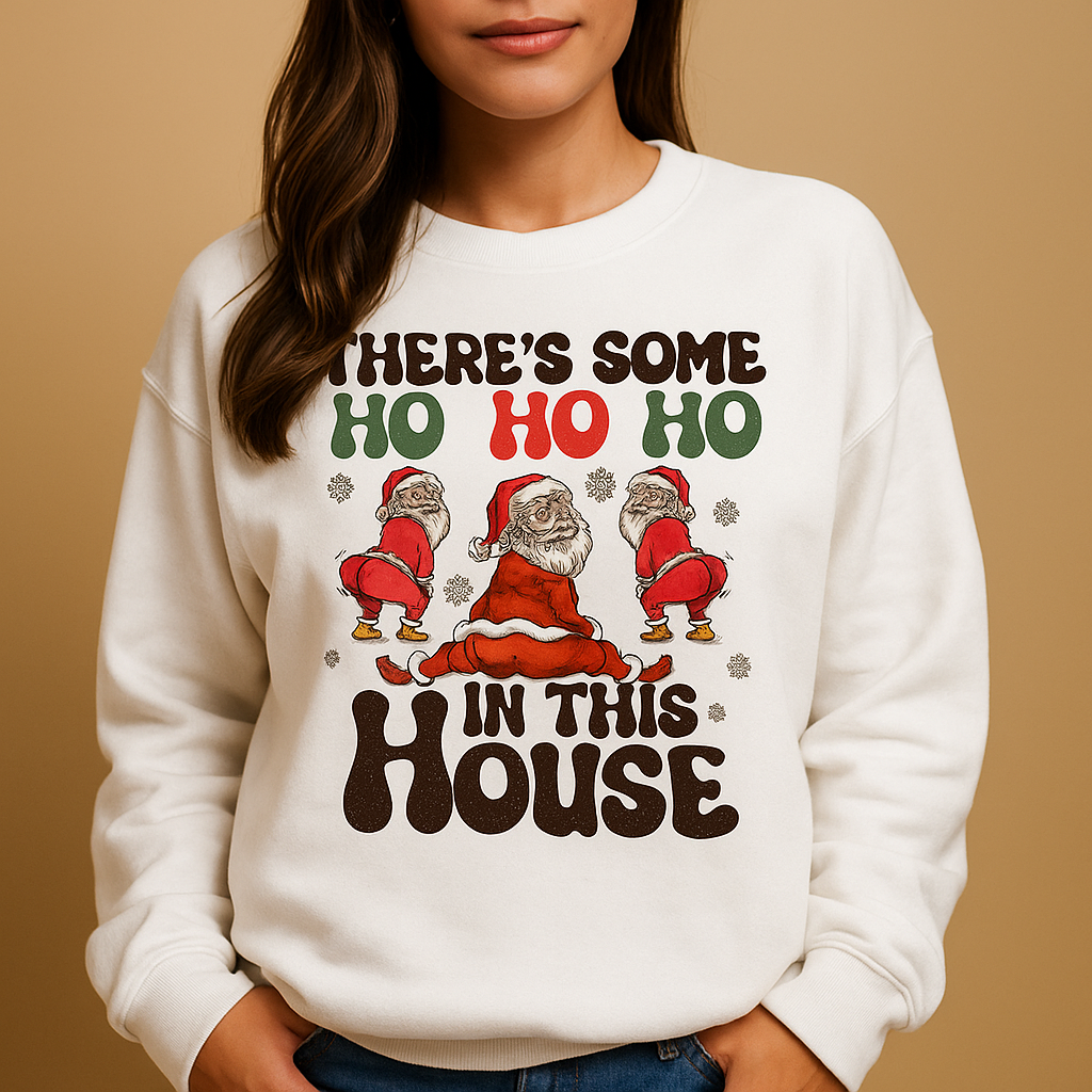 Damen Weihnachtspullover mit Katzen- & Schneemann-Print – Weihnachts-Sweatshirt, Lockere Passform