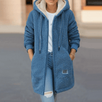 Damen Winter-Fleecejacke mit flauschigem Material und leichtem Design
