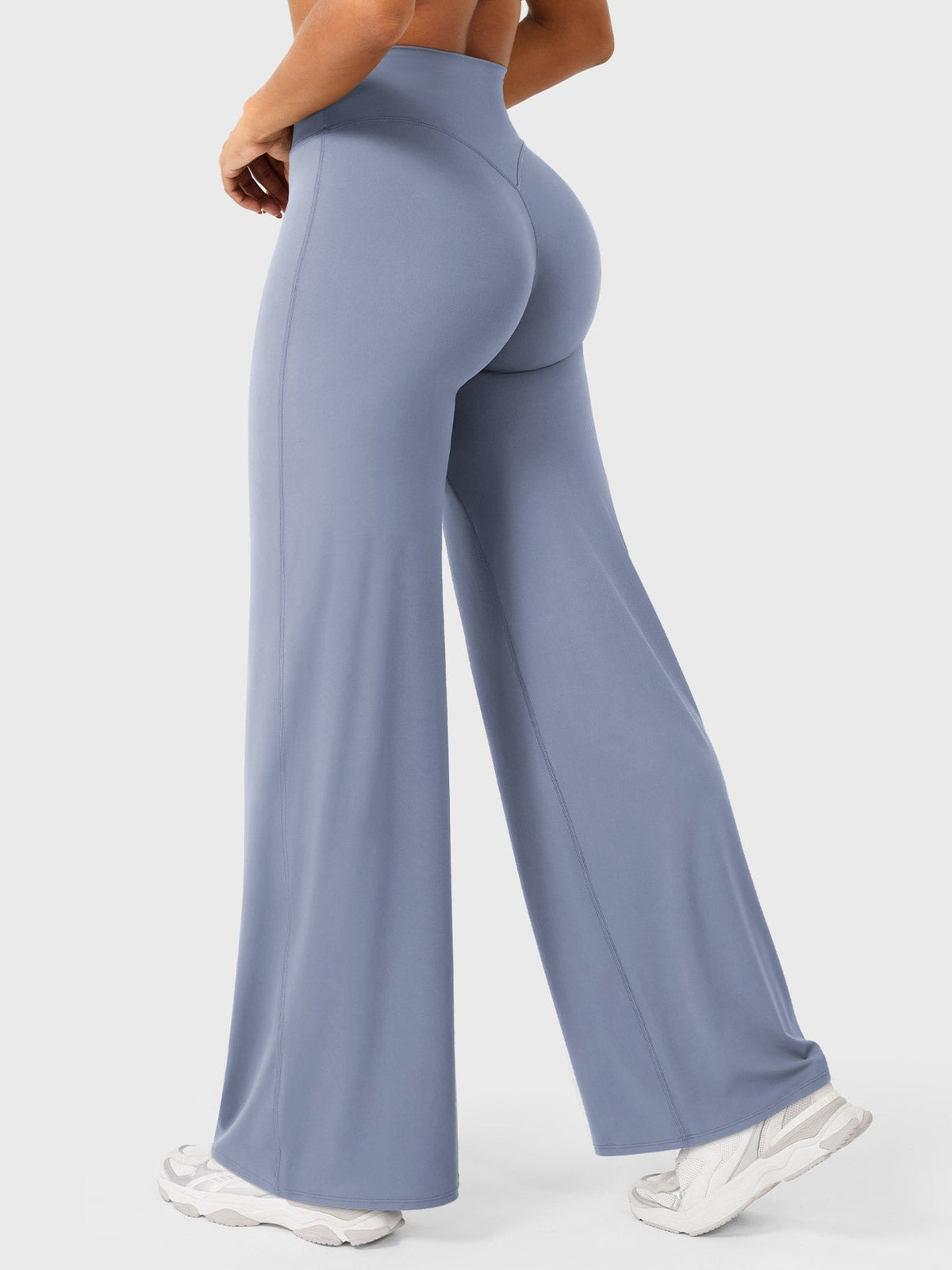 Damen Yoga Schlaghose High Waist – Flared Leggings mit Push-Up-Effekt