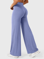 Damen Yoga Schlaghose High Waist – Flared Leggings mit Push-Up-Effekt