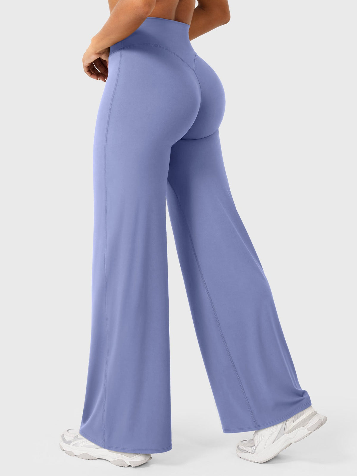 Damen Yoga Schlaghose High Waist – Flared Leggings mit Push-Up-Effekt