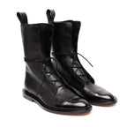 Damen elegante Spitzstiefel mit Blockabsatz
