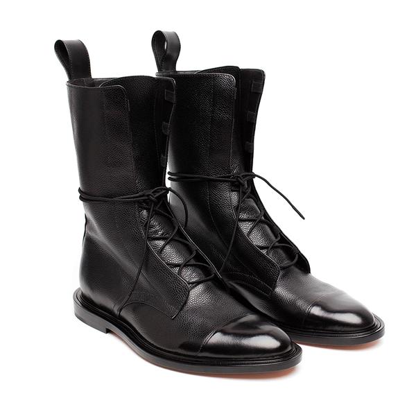 Damen elegante Spitzstiefel mit Blockabsatz