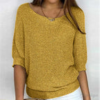 Damen eleganter Strickpullover mit Strickmuster und weichem Strick