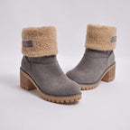 Damen gefütterte Stiefel mit weichem Innenfutter und robuster Sohle