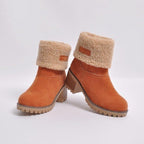 Damen gefütterte Stiefel mit weichem Innenfutter und robuster Sohle