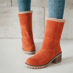 Damen gefütterte Stiefel mit weichem Innenfutter und robuster Sohle