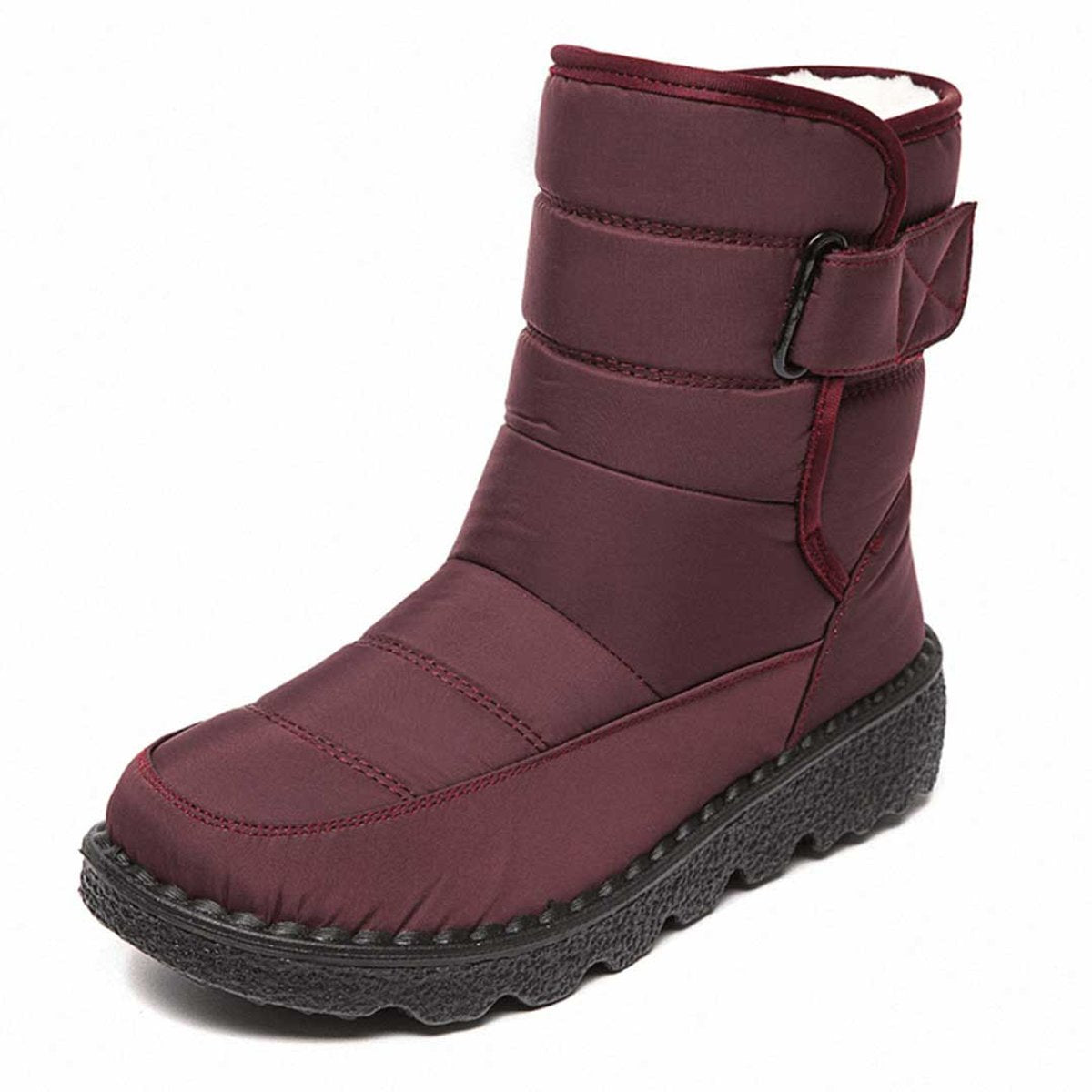 Damen gefütterte wasserdichte Knee-High-Thermostiefel mit rutschfester Profilsohle