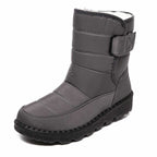 Damen gefütterte wasserdichte Knee-High-Thermostiefel mit rutschfester Profilsohle
