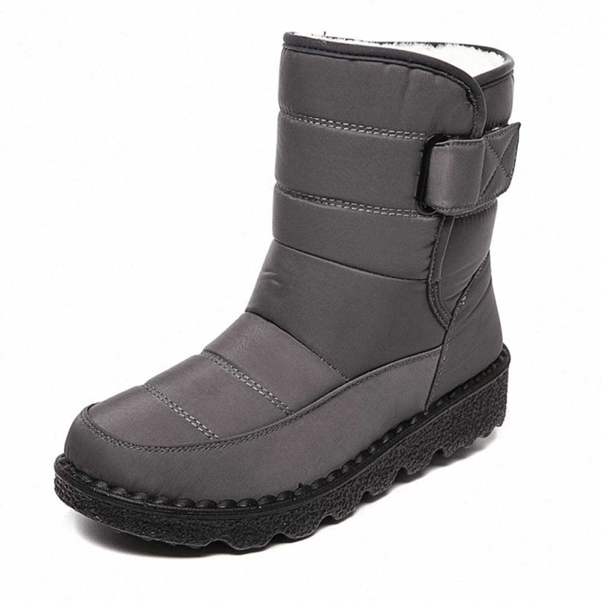 Damen gefütterte wasserdichte Knee-High-Thermostiefel mit rutschfester Profilsohle