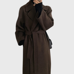 Damen klassischer Woll-Wintermantel mit maßgeschneidertem Design