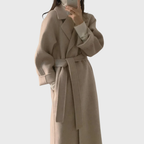 Damen klassischer Woll-Wintermantel mit maßgeschneidertem Design