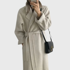 Damen klassischer Woll-Wintermantel mit maßgeschneidertem Design