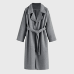 Damen klassischer Woll-Wintermantel mit maßgeschneidertem Design