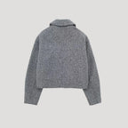 Damen kurze Winterjacke mit Frontreißverschluss