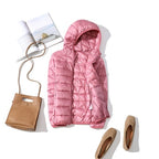 Damen kurze glänzende Winterjacke