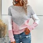 Damen lässiger Pullover mit lockerem Schnitt
