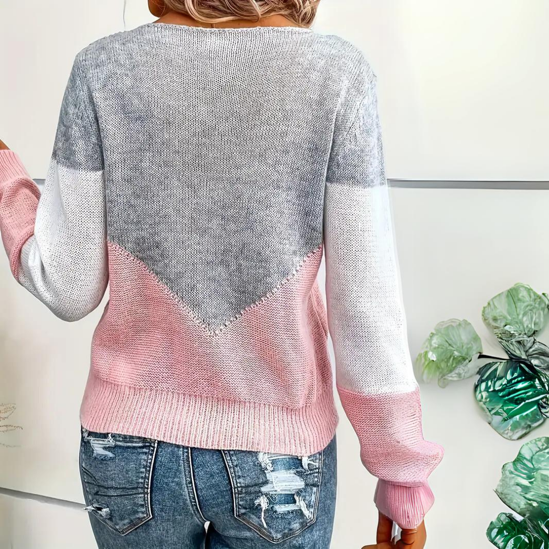 Damen lässiger Pullover mit lockerem Schnitt