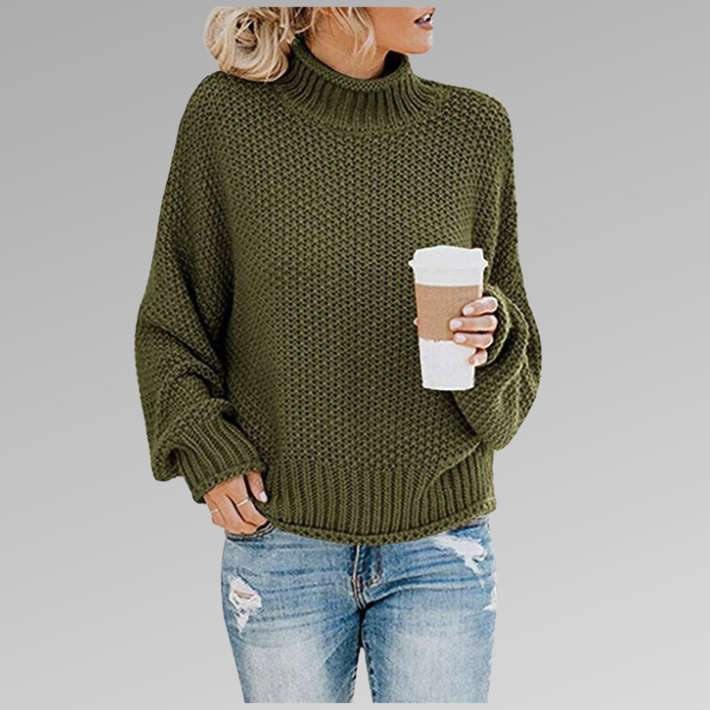 Damen lockerer Strickpullover für den Winter