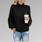 Damen lockerer Strickpullover für den Winter