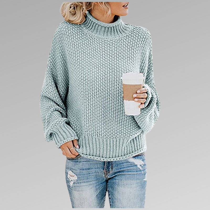 Damen lockerer Strickpullover für den Winter