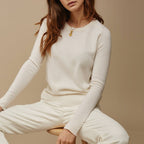 Damen schlichte Bluse mit Regular Fit und glatter Optik