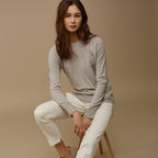 Damen schlichte Bluse mit Regular Fit und glatter Optik