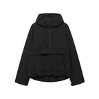 Damen wasserabweisender Kapuzen-Anorak mit Halbreißverschluss und Kängurutasche
