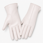 Damen Klassische Lederhandschuhe aus Echtleder – Gefütterte Winterhandschuhe, Herbst Winter