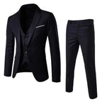 Dreiteiliger Business-Herrenanzug im Slim Fit