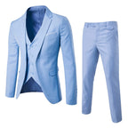 Dreiteiliger Business-Herrenanzug im Slim Fit