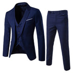 Dreiteiliger Business-Herrenanzug im Slim Fit