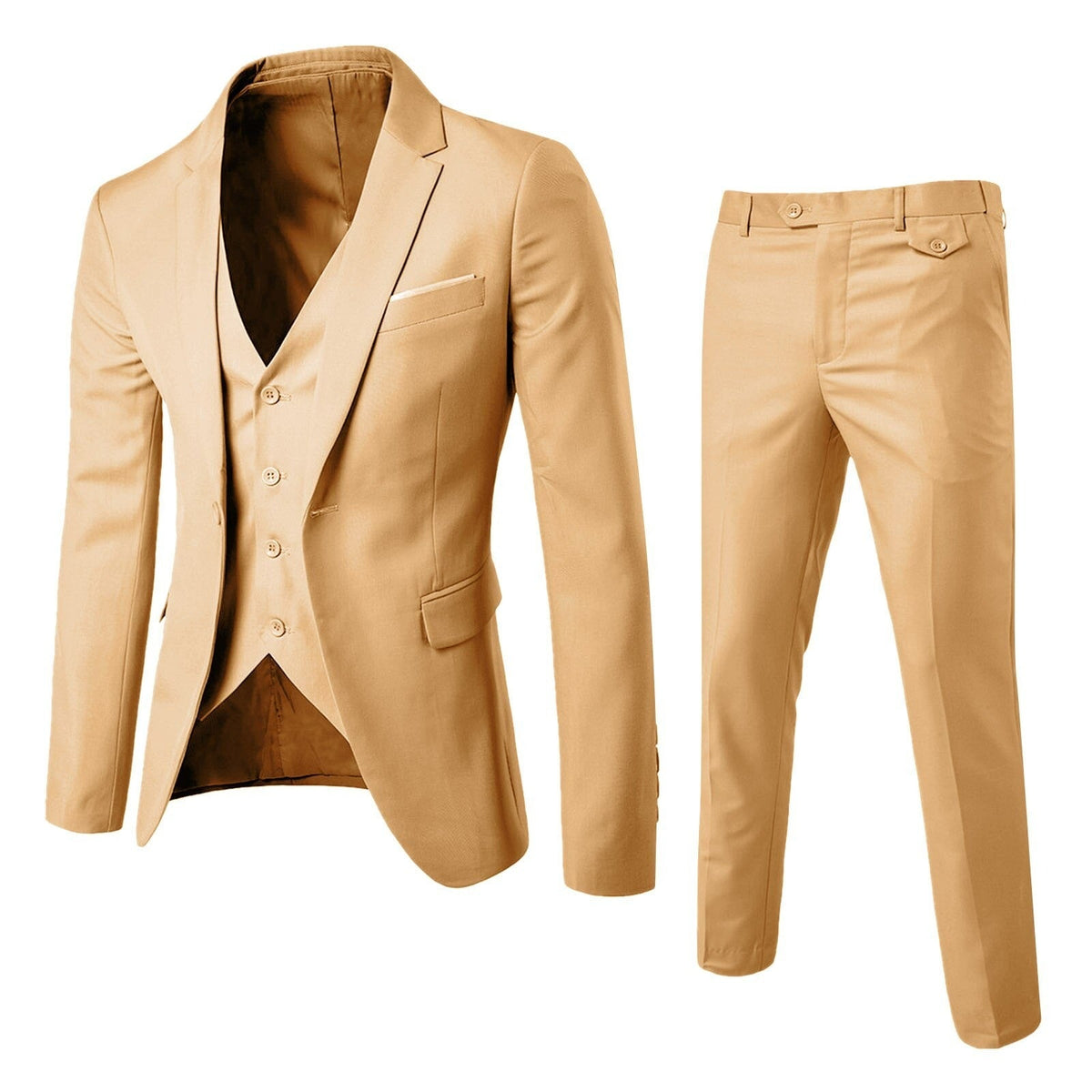 Dreiteiliger Business-Herrenanzug im Slim Fit