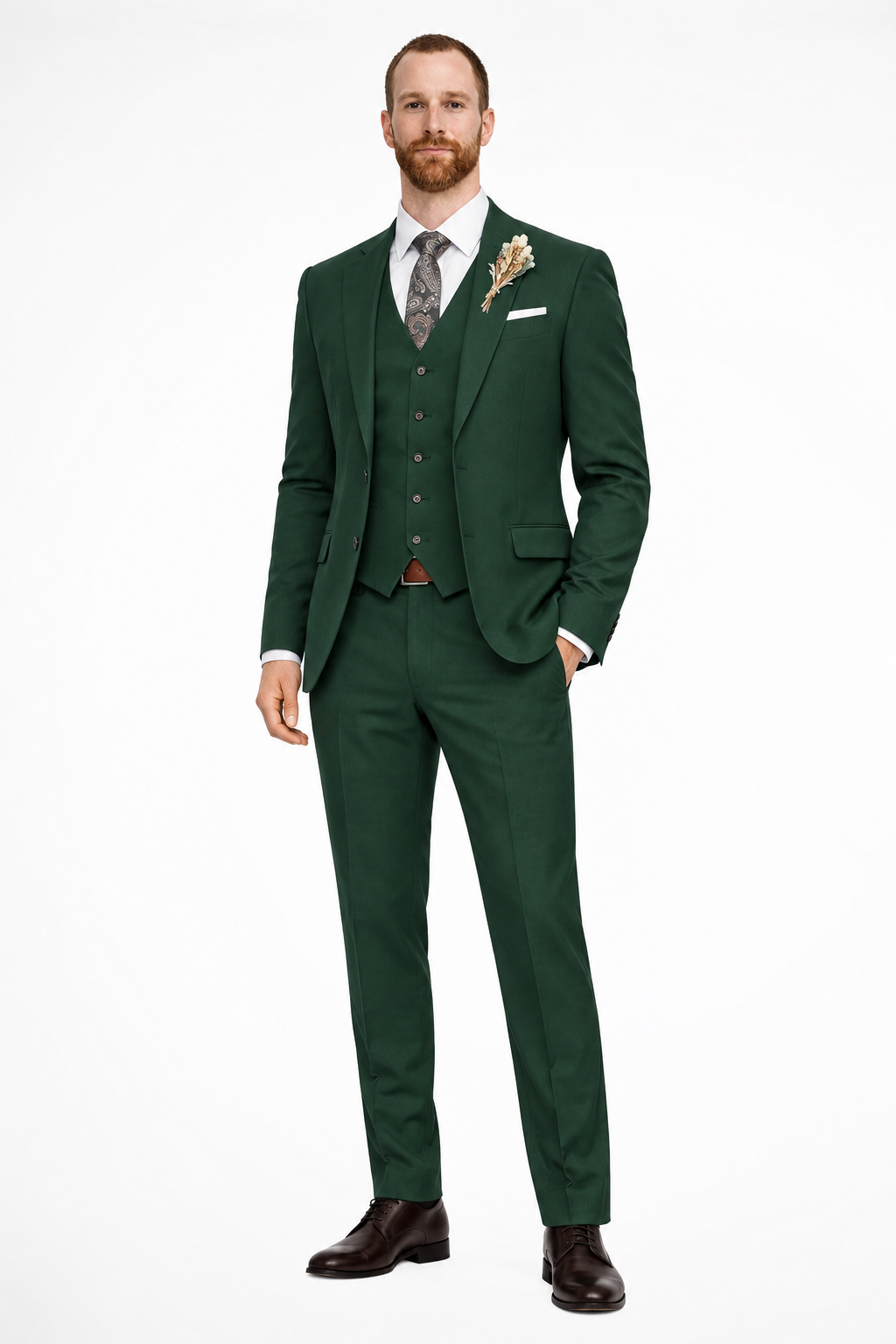 Dreiteiliger Herrenanzug Slim Fit – Business & Freizeit, ganzjährig tragbar