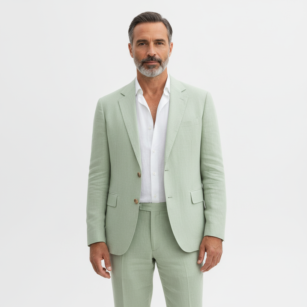 Eleganter zweiteiliger Herrenanzug mit klassischem Revers