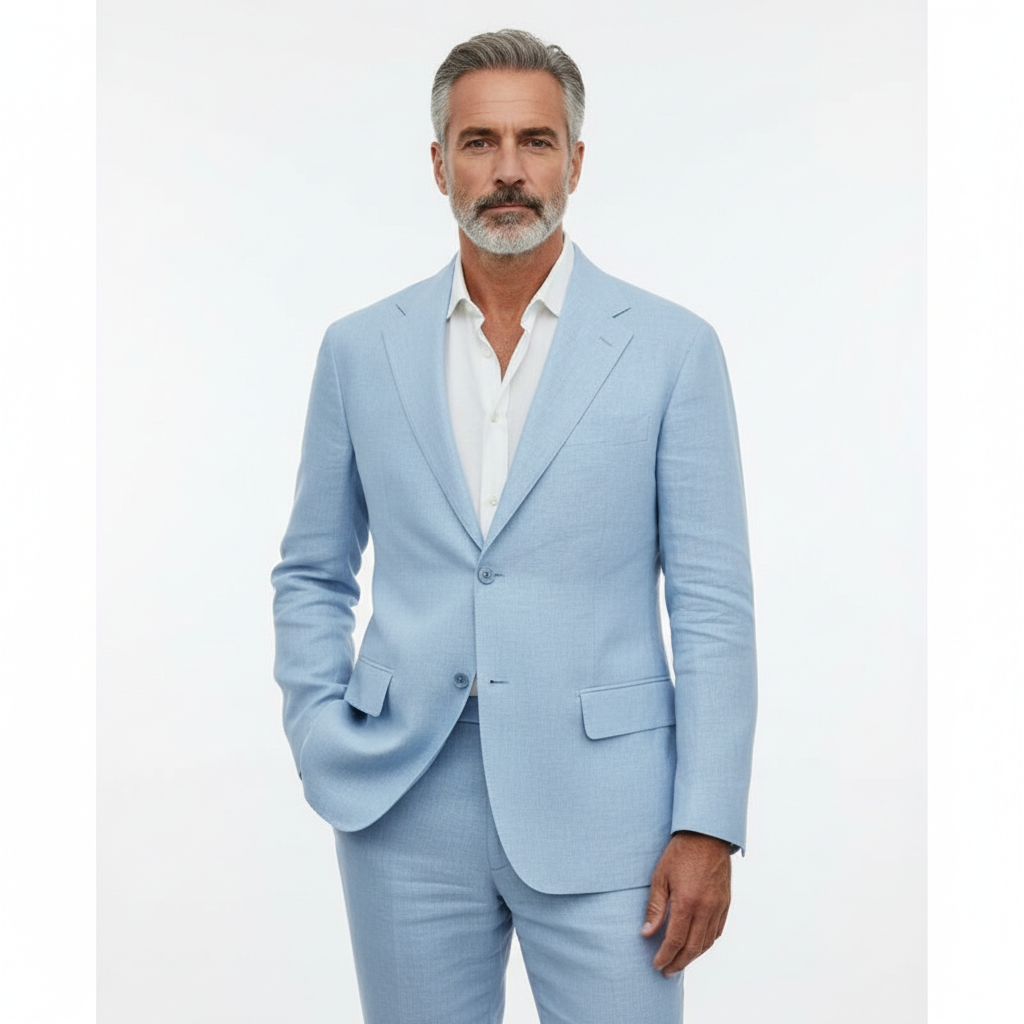 Eleganter zweiteiliger Herrenanzug mit klassischem Revers