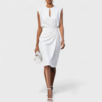 Elegantes Damen Hochzeitskleid für Hochzeitsgäste mit raffinierter Silhouette