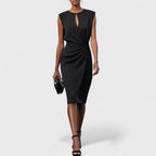 Elegantes Damen Hochzeitskleid für Hochzeitsgäste mit raffinierter Silhouette