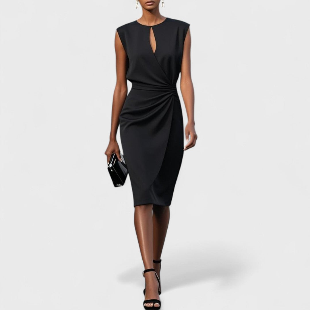 Elegantes Damen Hochzeitskleid für Hochzeitsgäste mit raffinierter Silhouette