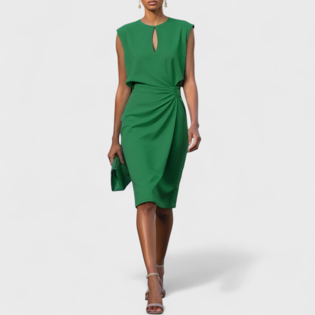 Elegantes Damen Hochzeitskleid für Hochzeitsgäste mit raffinierter Silhouette