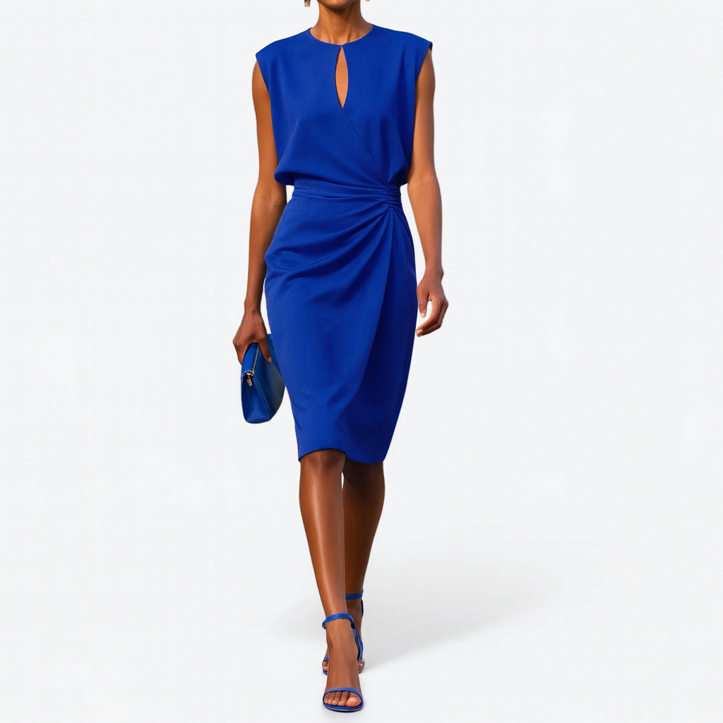 Elegantes Damen Hochzeitskleid für Hochzeitsgäste mit raffinierter Silhouette