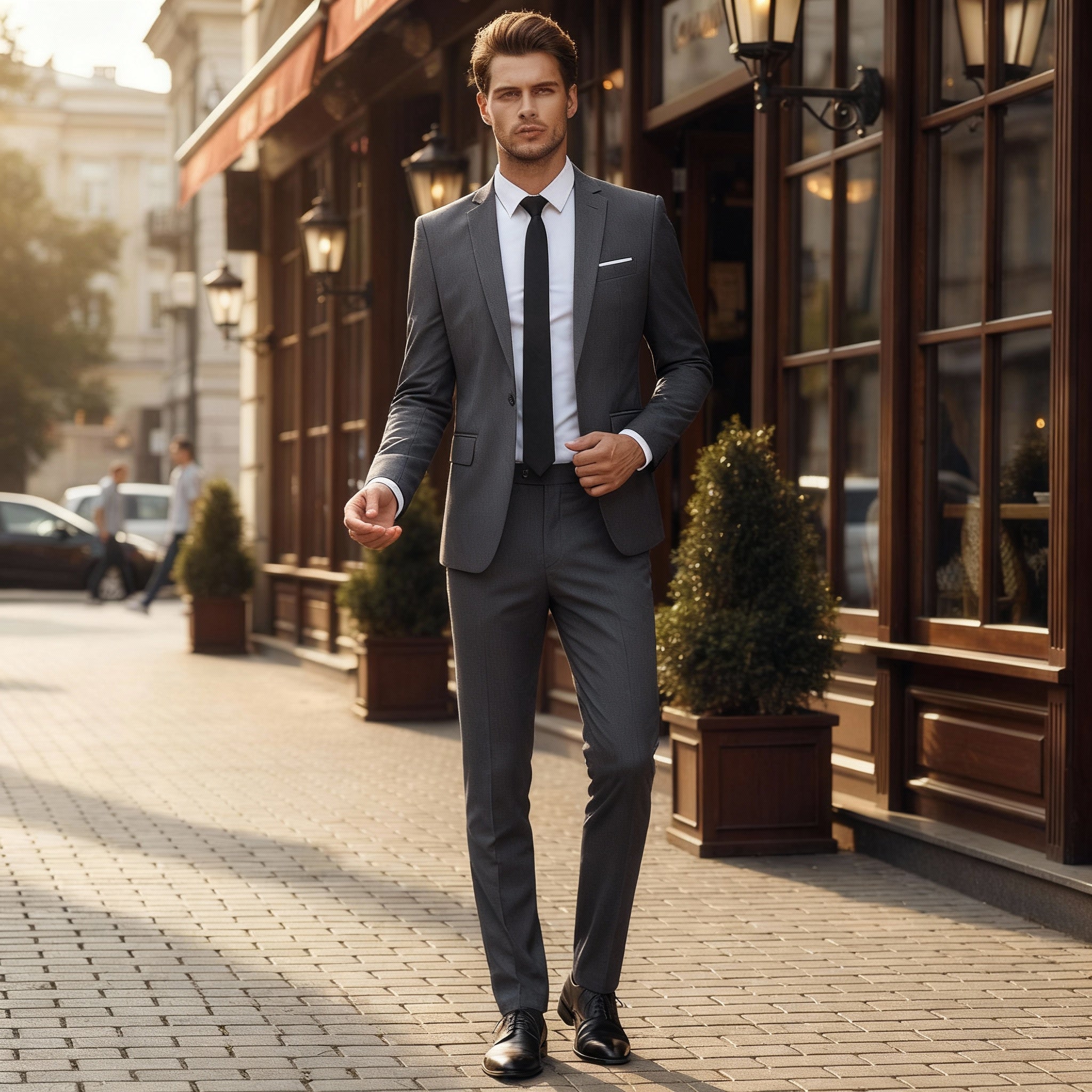 Elegantes Slim-Fit-Anzugset für Herren