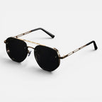 Sonnenbrille Metall Gestell Pilotenform Verlaufsgläser